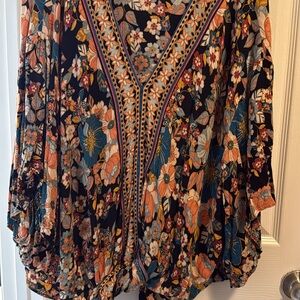 Floral V-Neck Women's Top